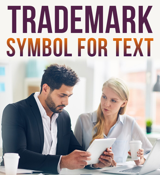 Trademark Symbol For Text